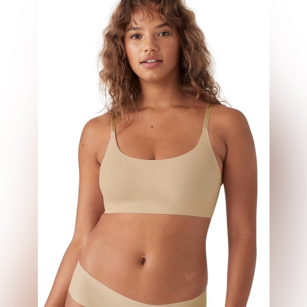 True & Co. Womens True Body Boost Scoop Neck Adjustable Strap Bra